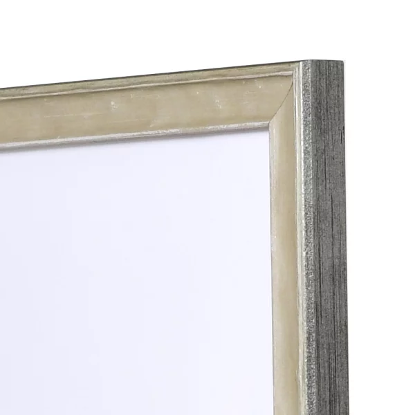 Cadre en bois Saint-Malo 10x10 cm | argent | verre standard (2 mm)