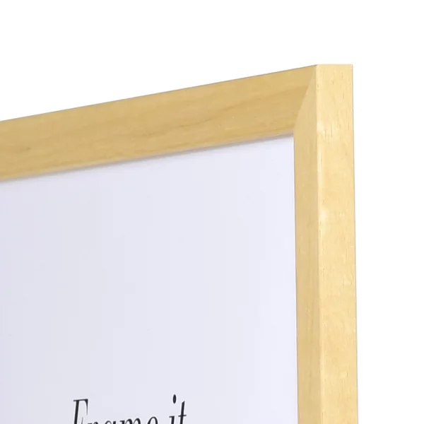 Cadre en bois Chartres sur mesure naturel | verre standard (2 mm)