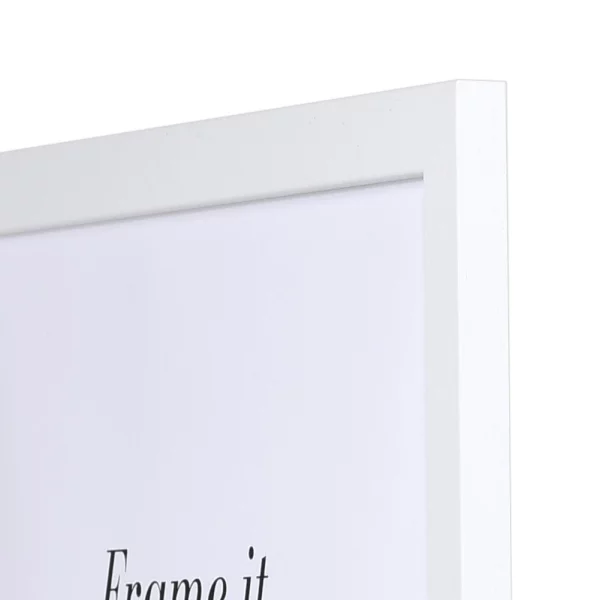 Cadre en bois Chartres 9x13 cm | blanc | verre standard (2 mm)