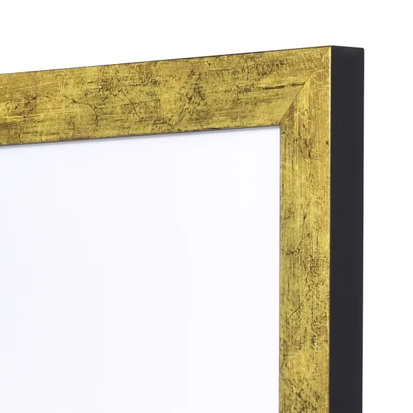 Holz Bilderrahmen Lille (MDF) 13x13 cm | Antikgold | Normalglas (2 mm)