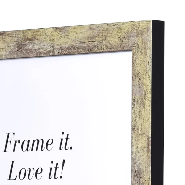 Holz Bilderrahmen Lille (MDF) 13x13 cm | Antiksilber | Normalglas (2 mm)