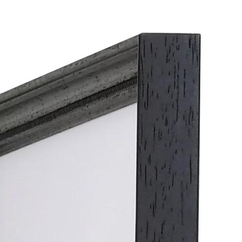 Holz Bilderrahmen Auray 10x10 cm | Schwarz | Normalglas (2 mm)