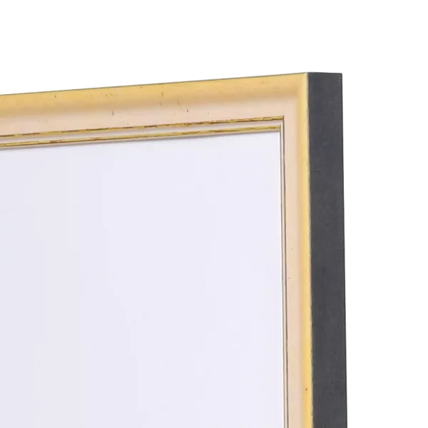 Holz Bilderrahmen Vannes 10x10 cm | gelb-gold | Normalglas (2 mm)