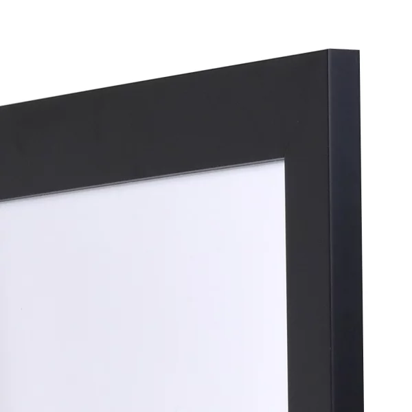 Holz Bilderrahmen Top Pro breit 10x10 cm | schwarz | Normalglas (2 mm)