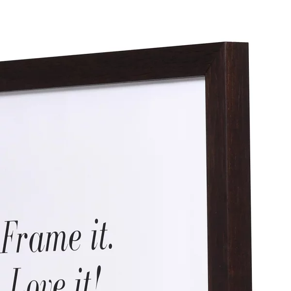 Holz Bilderrahmen Lothringen 25x35 cm | wenge | Antireflexglas mattiert (2 mm)