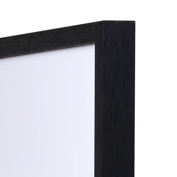 Holz Bilderrahmen Burgund Maßanfertigung schwarz | Normalglas (2 mm)