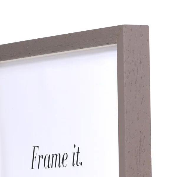 Holz Bilderrahmen Burgund mit Abstandsleiste 25x35 cm | braun | Normalglas (2 mm)