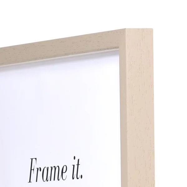 Holz Bilderrahmen Burgund mit Abstandsleiste 25x35 cm | hellbraun | Normalglas (2 mm)