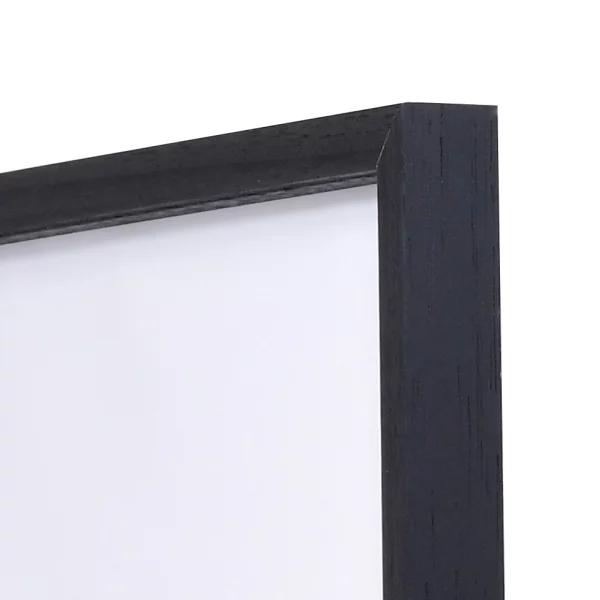 Holzrahmen Burgund mit Abstandsleiste als Maßanfertigung schwarz | Normalglas (2 mm)