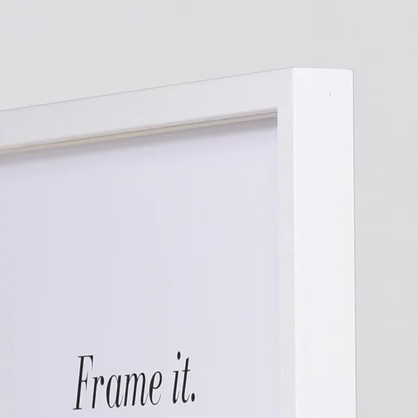 Cadre 3D Bourgogne sur mesure blanc | verre standard (2 mm)