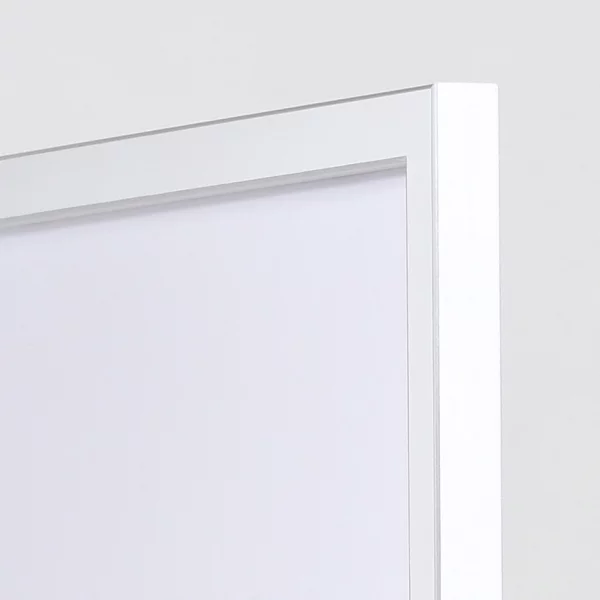 Cadre en bois Moulins sur mesure blanc | verre standard (2 mm)