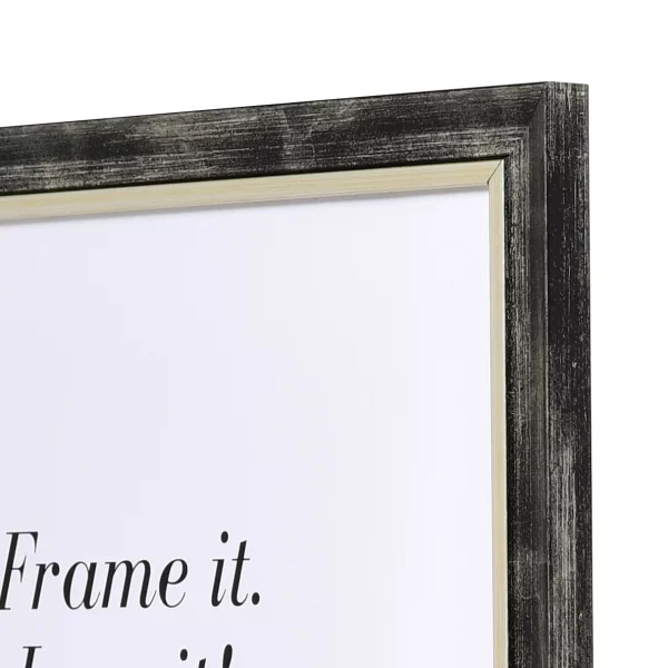 Holz-Bilderrahmen Pau 15x20 cm | platin | Normalglas (2 mm)