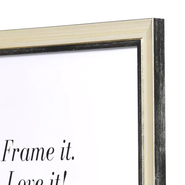 Holz-Bilderrahmen Pau 15x20 cm | silber | Normalglas (2 mm)