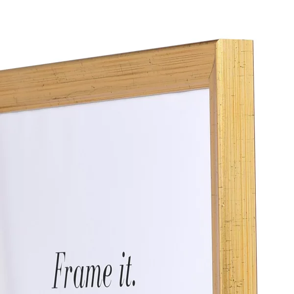 Cadre en bois Périgueux sur mesure or ancien | verre standard (2 mm)