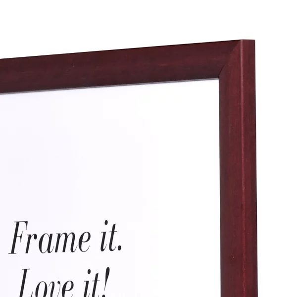 Holz Bilderrahmen Paris 70x100 cm | rot | ohne Glas, mit Rückwand