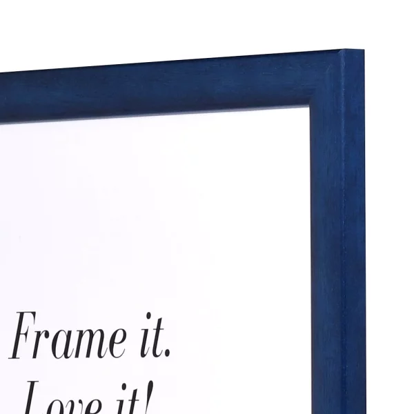Holz Bilderrahmen Paris 70x100 cm | royalblau | ohne Glas, mit Rückwand