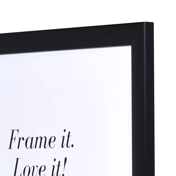 Holz Bilderrahmen Paris 70x100 cm | schwarz | ohne Glas, mit Rückwand