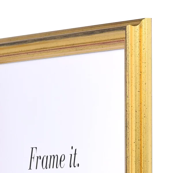 Holz Bilderrahmen Saint-Pierre 10x10 cm | gold | Normalglas (2 mm)