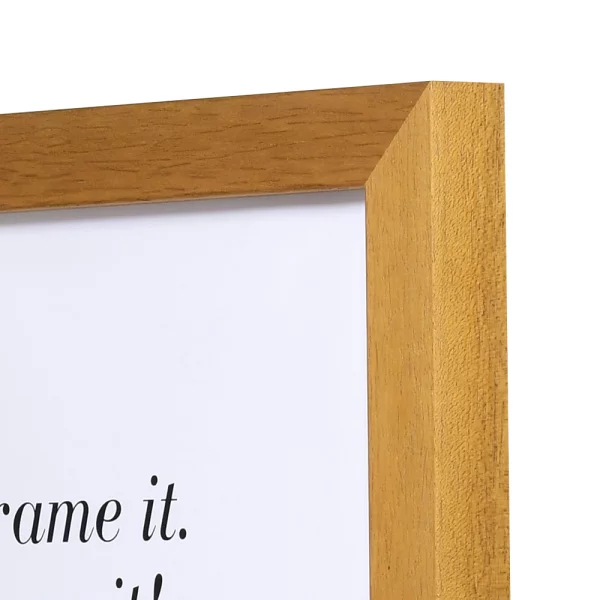 Cadre en bois Calais sur mesure chêne | verre standard (2 mm)