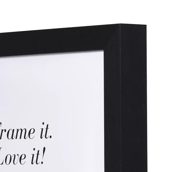 Cadre en bois Nouvelle 9x13 cm | noir | verre standard (2 mm)