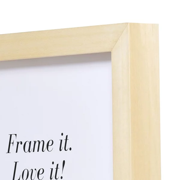 Cadre 3D en bois Nouvelle 10x15 cm | naturel | verre standard (2 mm)
