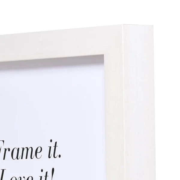 Cadre 3D en bois Nouvelle 9x13 cm | blanc | verre standard (2 mm)