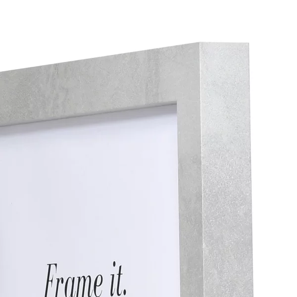 Cadre en bois en aspect béton sur mesure béton | verre standard (2 mm)
