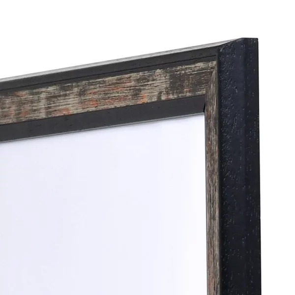 Holz Bilderrahmen Autun 25x70 cm | schwarz | Normalglas (2 mm)