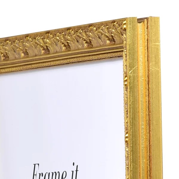 Barock Bilderrahmen Versailles 25x70 cm | gold | Normalglas (2 mm)