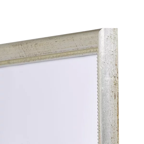 Barock Bilderrahmen Boulay Maßanfertigung silber | Normalglas (2 mm)