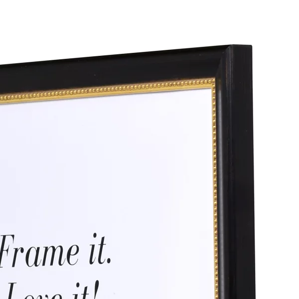 Cadre de style baroque Boulay 9x13 cm | noir | verre standard (2 mm)
