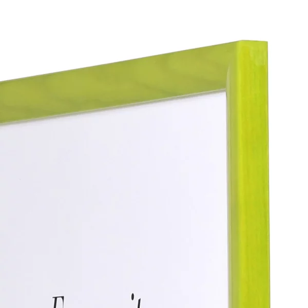 Holzrahmen Korsika Massanfertigung apfelgrün | Normalglas (2 mm)