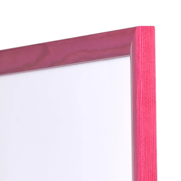 Holzrahmen Korsika Massanfertigung pink | Normalglas (2 mm)