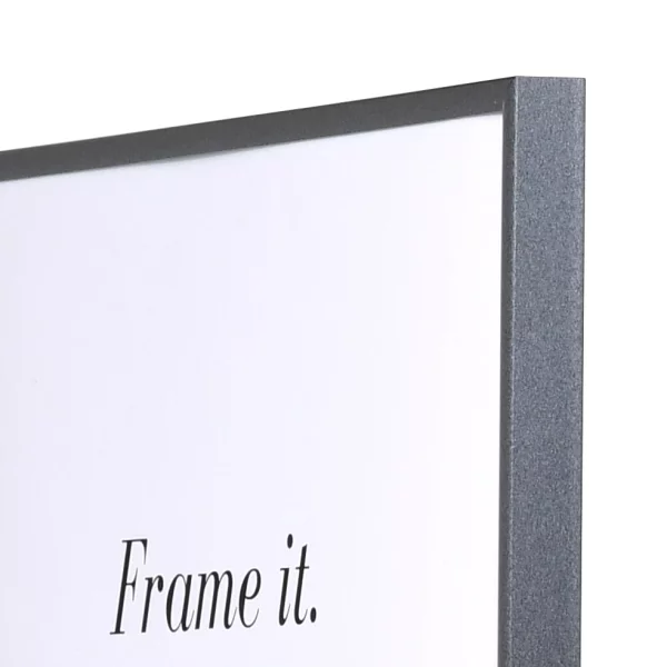 Kunststoff Bilderrahmen ART 30x40 cm | Anthrazit | Normalglas (2 mm)
