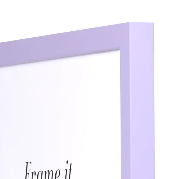 Cadre en bois Top Cube sur mesure lilas | verre standard (2 mm)