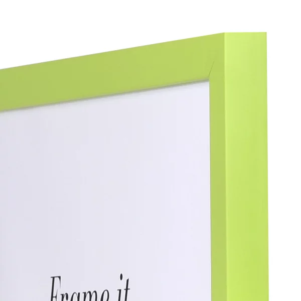 Cadre en bois Top Cube sur mesure vert | verre standard (2 mm)