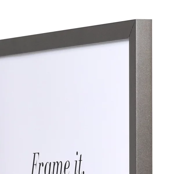 Holz Bilderrahmen Top Pro S 30x40 cm | platin | Normalglas (2 mm)