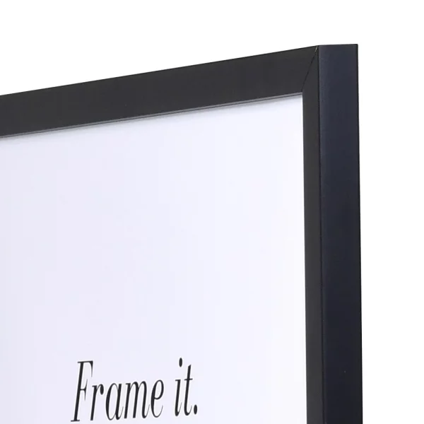 Cadre en bois Top Pro S sur mesure noir | verre standard (2 mm)