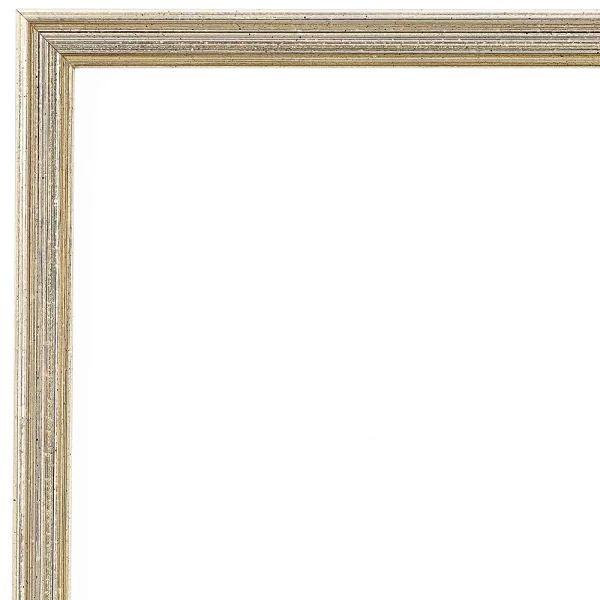 Barockrahmen Genf nach Maß altsilber, patiniert | Normalglas (2 mm)