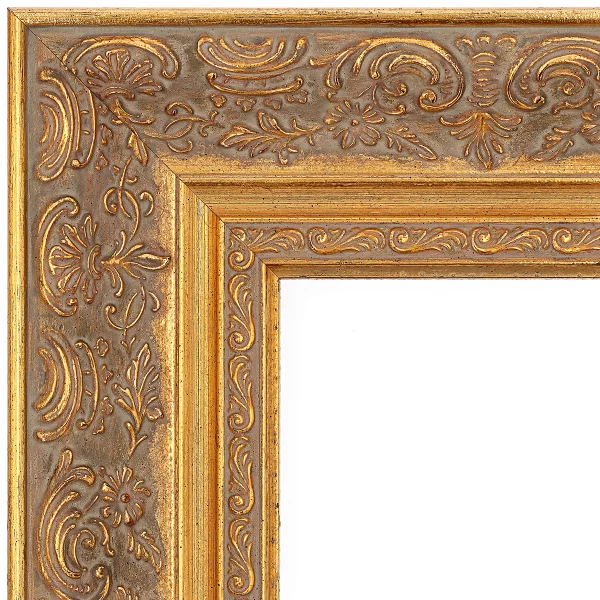 Barockrahmen Ascona 20x30 cm | natur altgold, flaemischer Barock | Normalglas (2 mm)