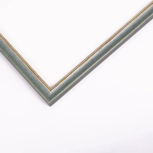 Holz Bilderrahmen Thüringen 10x10 cm | Blau | Normalglas (2 mm)