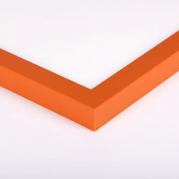 Holz Bilderrahmen Berlin nach Maß Orange | Antireflexglas mattiert (2 mm)