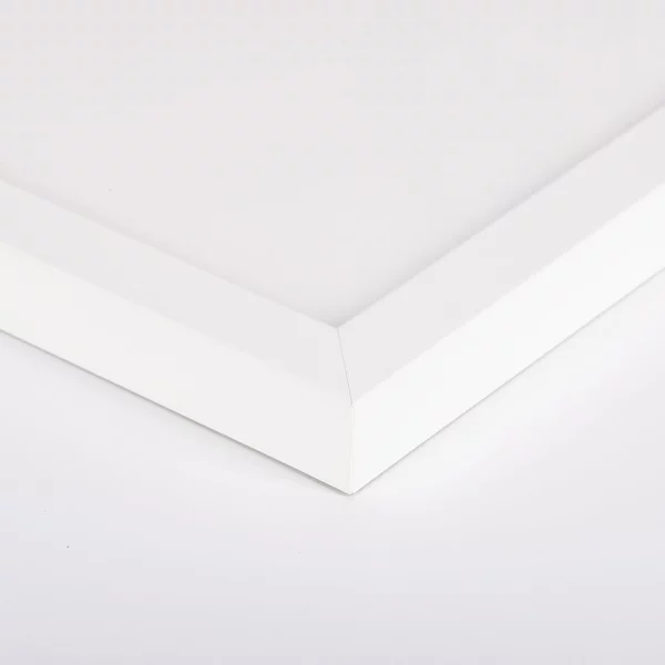 Cadre en bois Berlin sur mesure blanc | verre standard (2 mm)