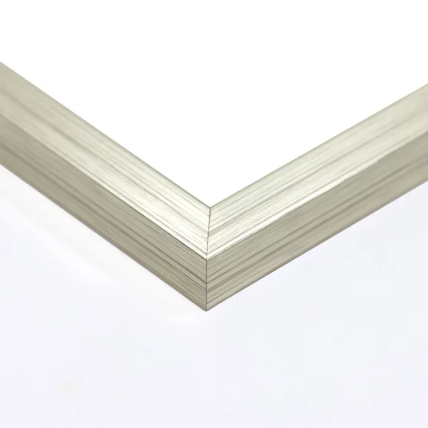 Cadre en bois Berlin sur mesure or blanc | verre standard (2 mm)