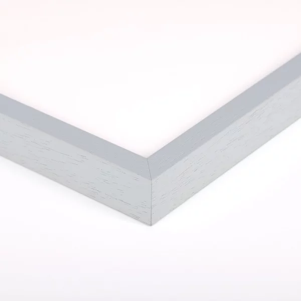 Holz Bilderrahmen Bayern nach Maß Pastellblau | Antireflexglas mattiert (2 mm)