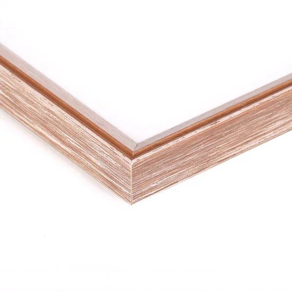 Holz Bilderrahmen Frankfurt 10,5x14,8 cm (A6) | Hellbraun | Normalglas (2 mm)