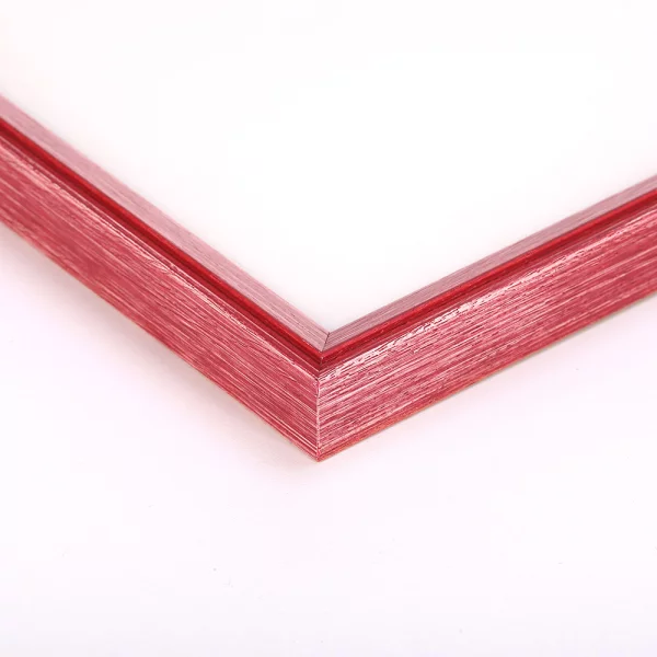 Holz Bilderrahmen Frankfurt 10,5x14,8 cm (A6) | Rot | Normalglas (2 mm)