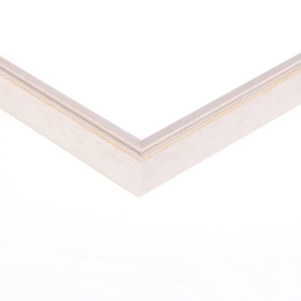 Cadre en bois Francfort sur mesure blanc | verre standard (2 mm)