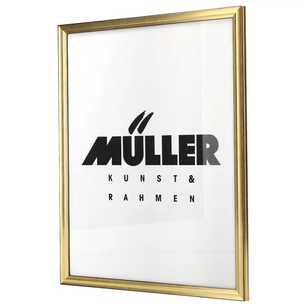 Cadre en bois Saxe Anhalt 60x70 cm | or | verre acrylique UV 90 (3 mm)