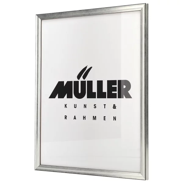 Cadre en bois Saxe Anhalt sur mesure argent | verre antireflet mat (2 mm)
